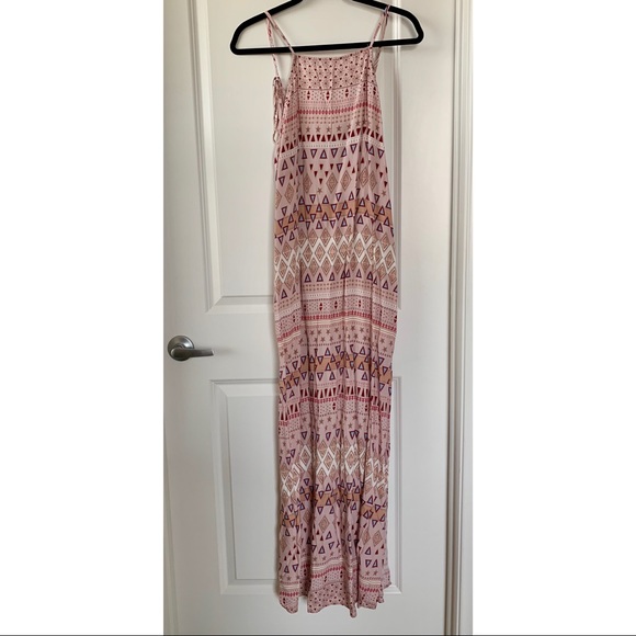 Mosaic Days Blush Pink Print Maxi Dress - Picture 5 of 8
